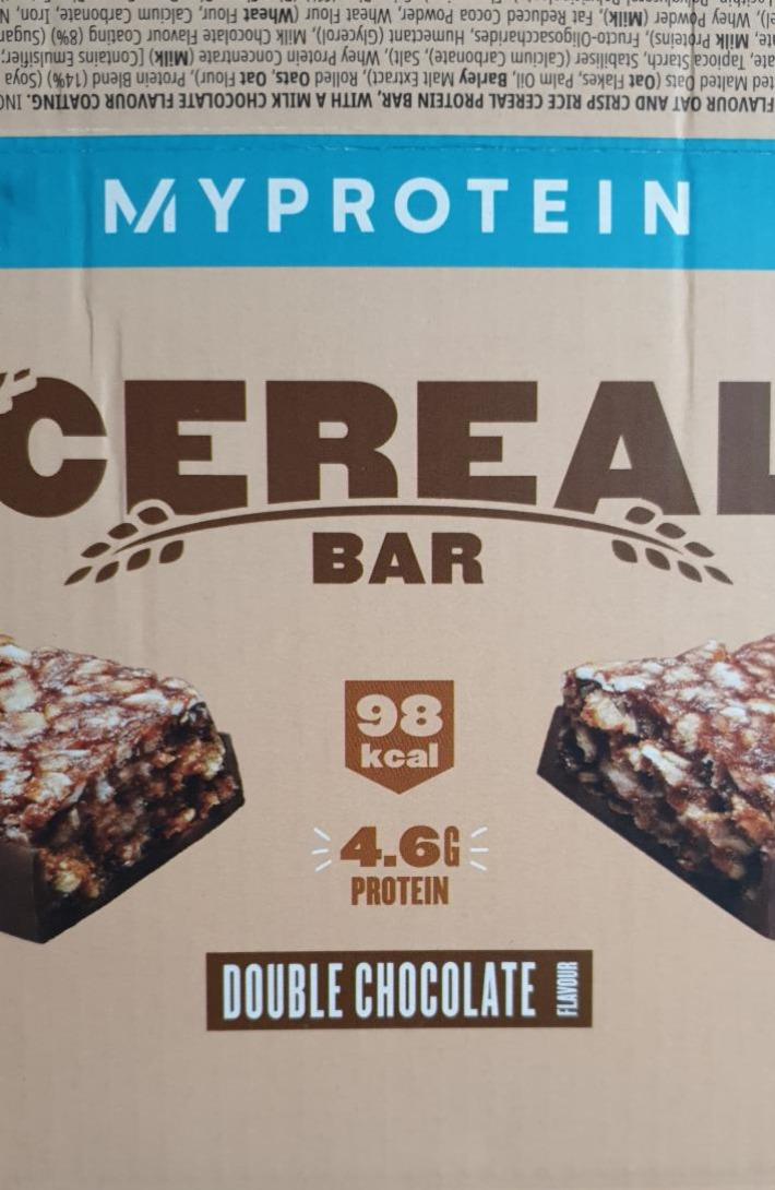Fotografie - Cereal bar double chocolate MyProtein