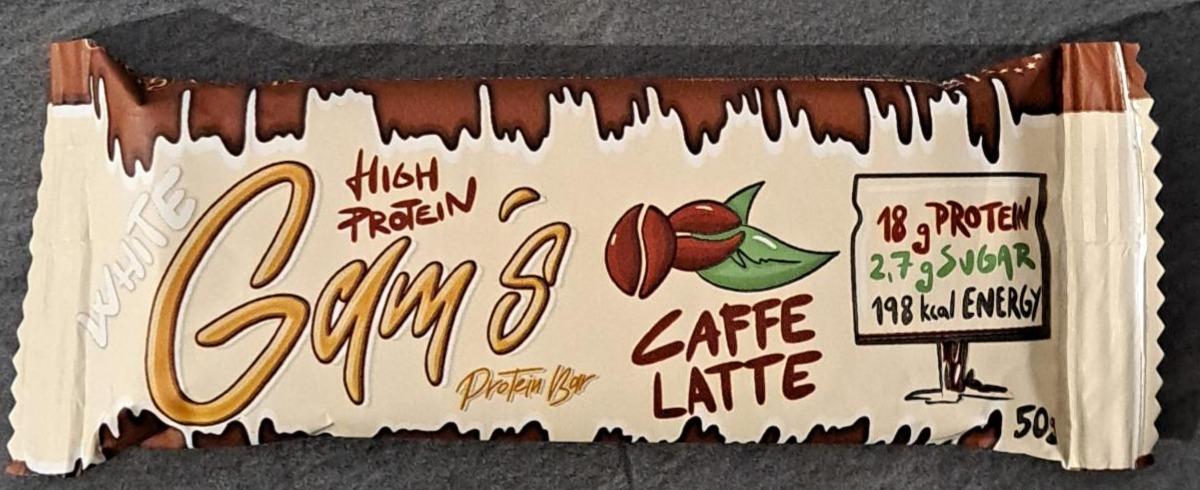 Fotografie - Protein bar Caffe latte White Gam´s