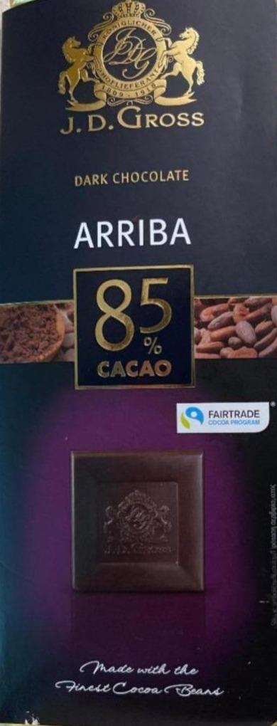 Fotografie - horká čokoláda Arriba 85% J.D.Gross