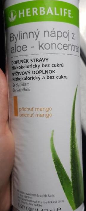 Fotografie - Bylinný nápoj z aloe - koncentrát Herbalife príchuť mango