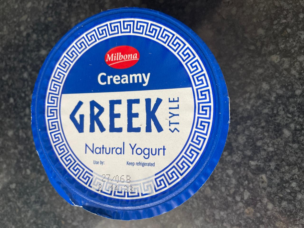 Fotografie - Creamy Greek Style Natural Yogurt Milbona