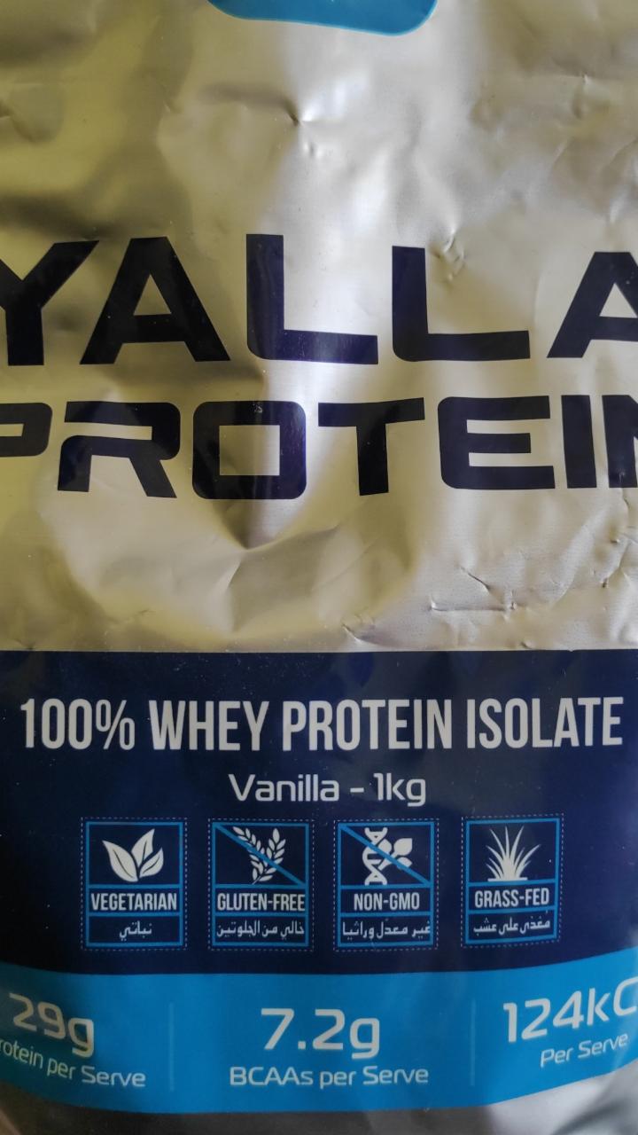 Fotografie - Yalla protein vanilla 100% whey isolate