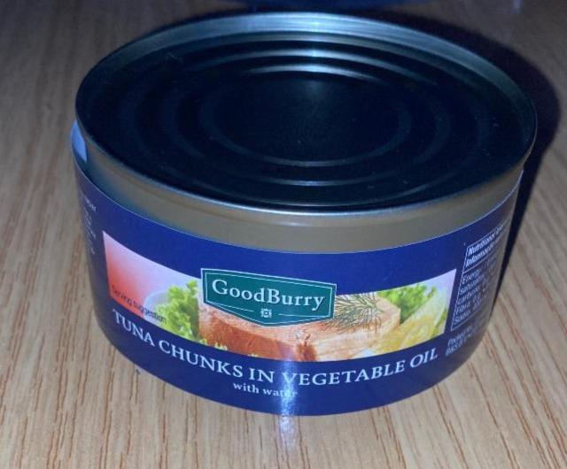 Fotografie - Tuna chunks in vegetable oil GoodBury