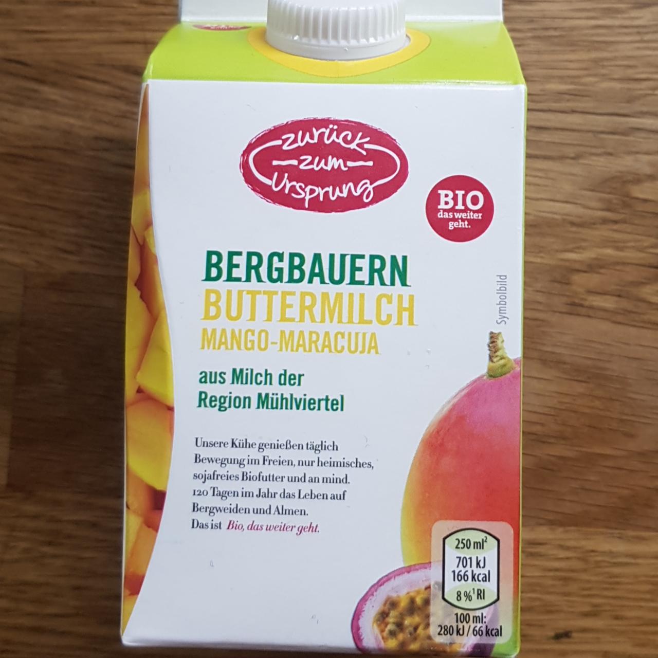 Fotografie - Bergbauern Buttermilch mango maracuja Zuruck zum Ursprung