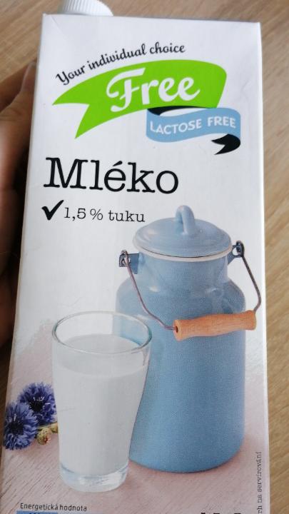 Fotografie - Mlieko 1,5% lactose free Billa