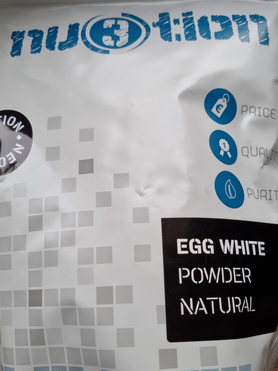 Fotografie - Egg white powder natural nu3tion