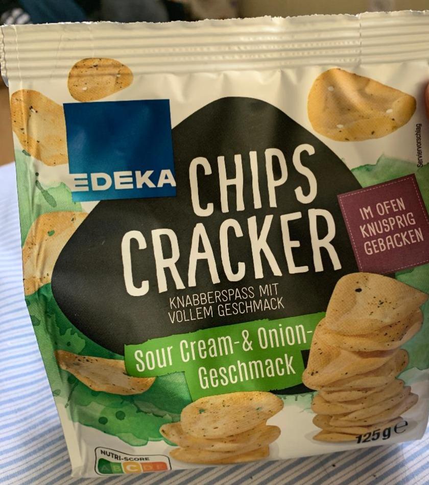 Fotografie - Chips cracker Sour Cream & Onion Edeka
