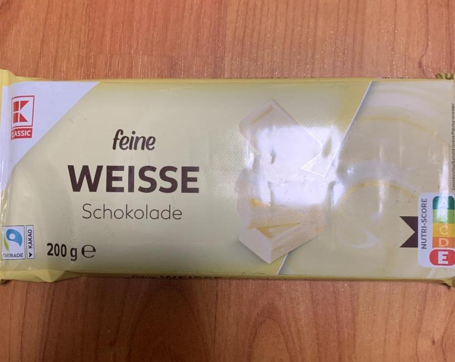 Fotografie - Feine Weisse Schokolade K-Classic