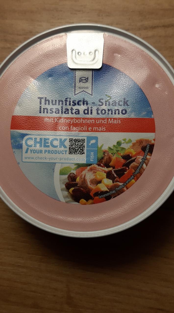 Fotografie - Thunfisch - snack insalata di tonno s fazulou a kukuricou