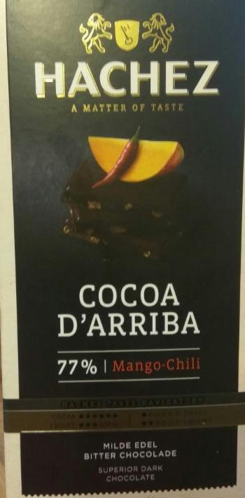 Fotografie - Hachez čokoláda mango chili