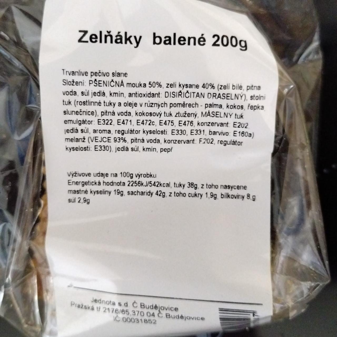 Fotografie - Zelňáky balené Jednota s.d. Č. Budějovice
