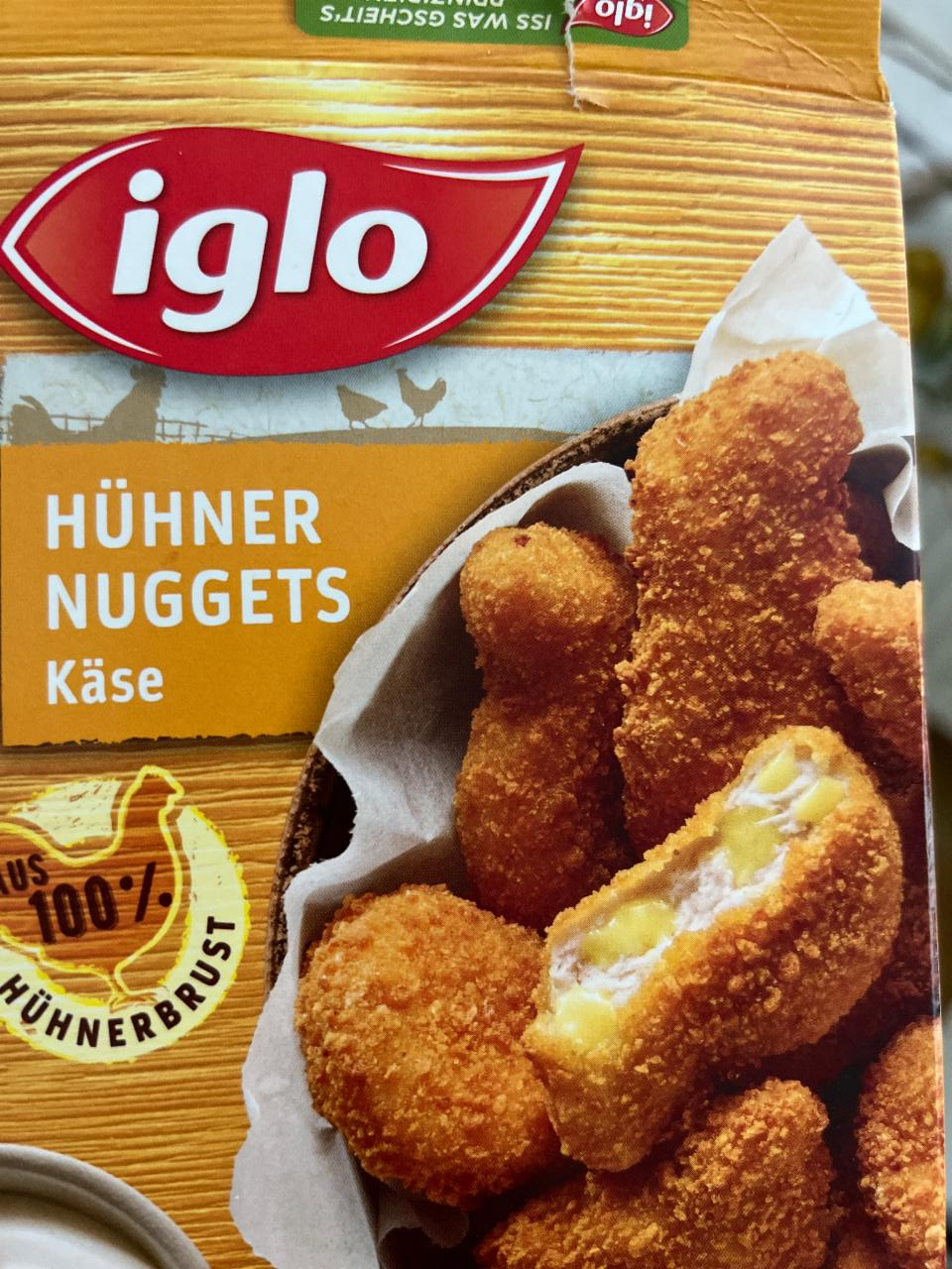 Fotografie - iglo Hünter nuggets käse