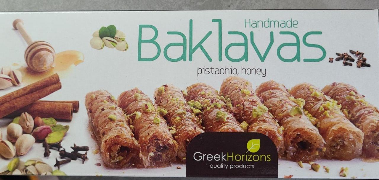 Fotografie - Baklavas pistachio, honey Greek Horizons