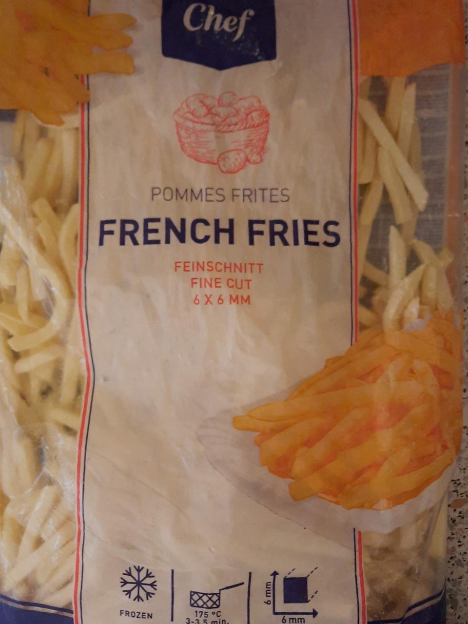 Fotografie - French fries fine cut Metro Chef