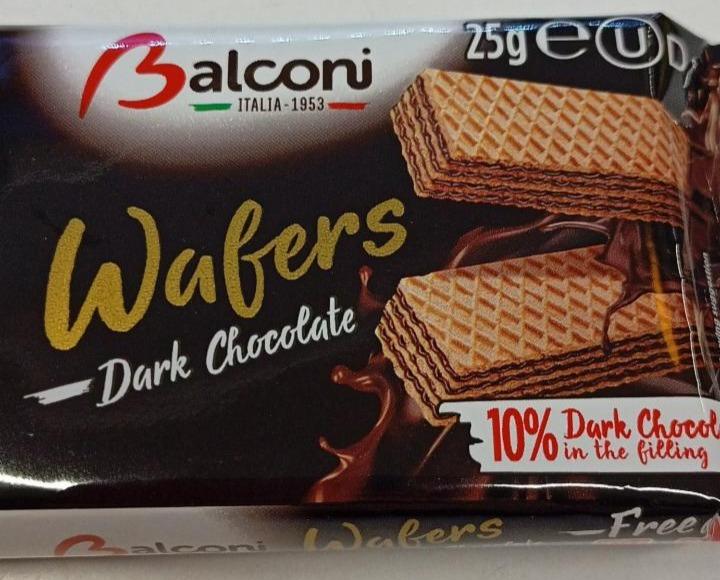 Fotografie - Wafers Dark Chocolate Balconi