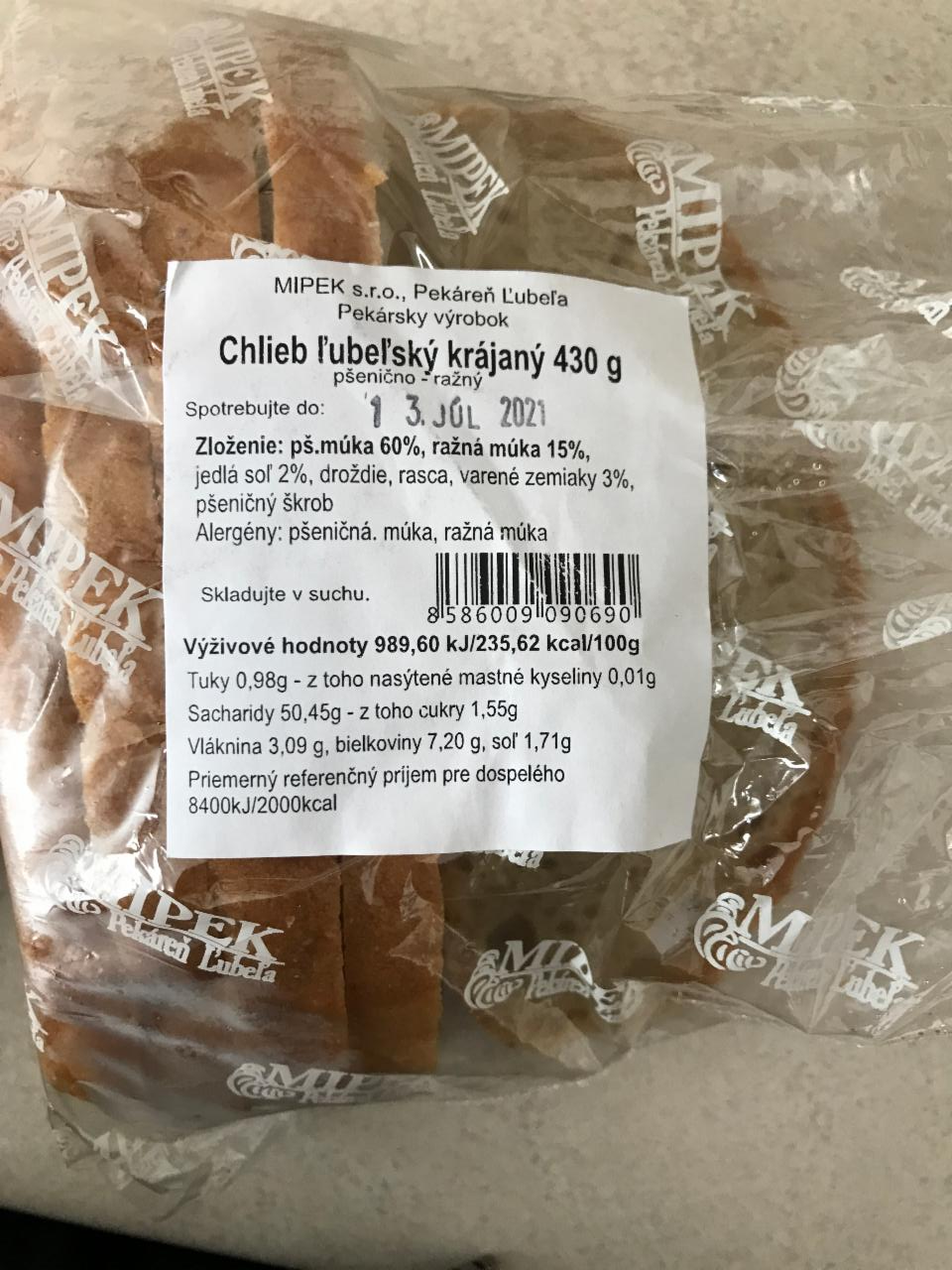 Fotografie - chlieb lubelsky krajany 430 g