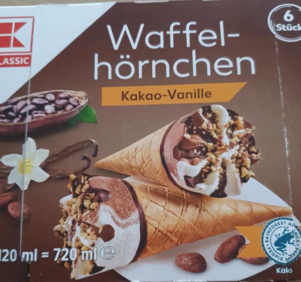 Fotografie - Waffel-hörnchen Kakao-Vanille K-Classic