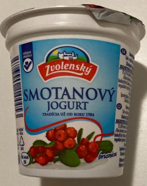 Fotografie - Zvolenský smotanový jogurt brusnicový