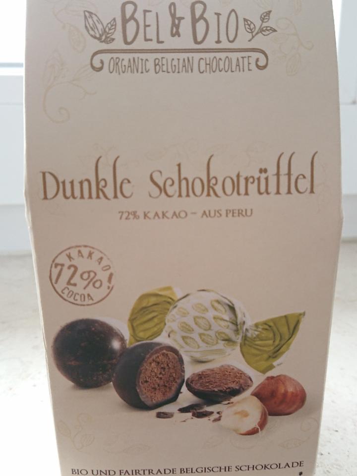 Fotografie - Bel&Bio Dunkle Schokotrüffel 72% Kakao