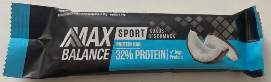 Fotografie - Max balance Sport Protein bar 32% protein Kokos