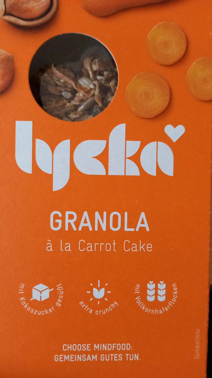 Fotografie - Lycka Granola Carrot Cake
