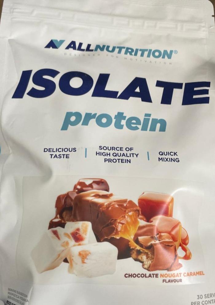 Fotografie - Isolate protein Chocolate nougat caramel Allnutrition