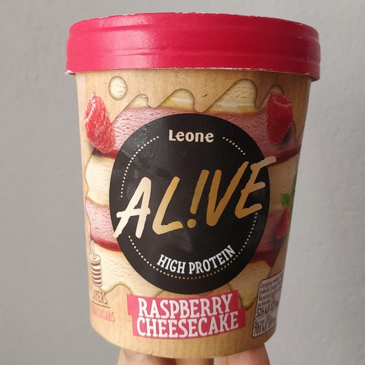 Fotografie - Alive high protein Raspberry cheesecake Leone