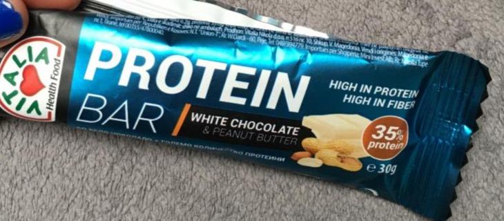 Fotografie - Protein Bar White chocolate & peanut butter Vitalia