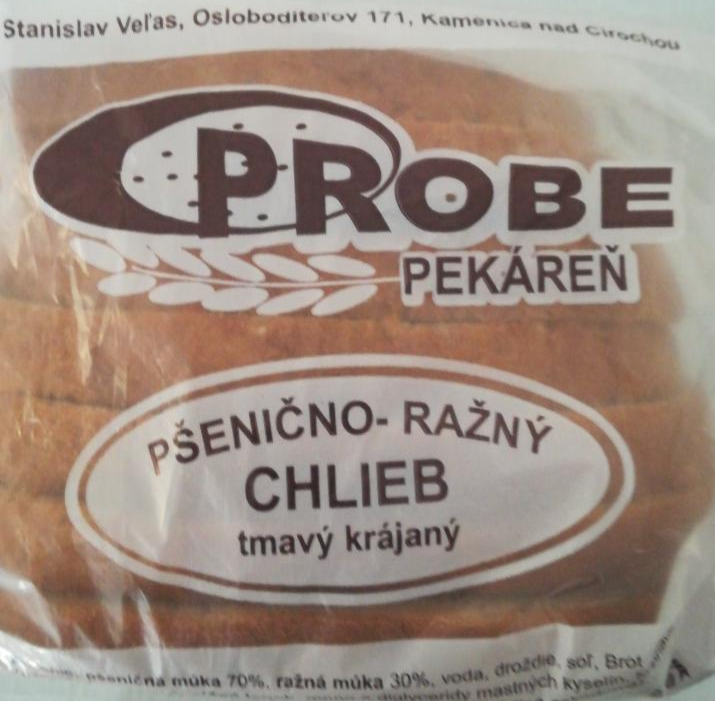 Fotografie - Pšenično-ražný chlieb tmavý PROBE