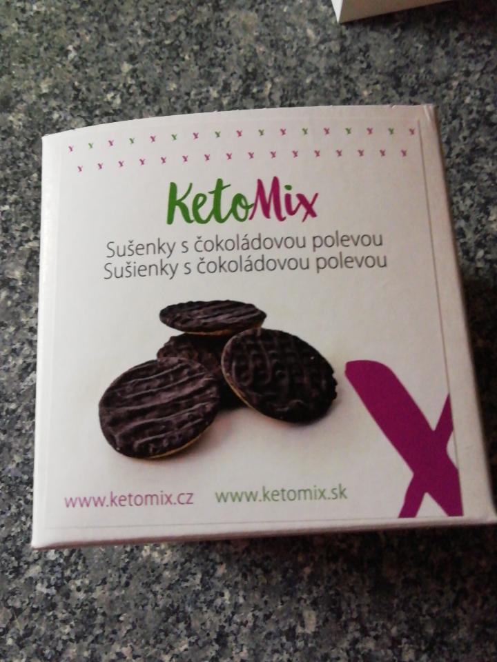 Fotografie - Proteinové sušenky s čokoládovou polevou KetoMix
