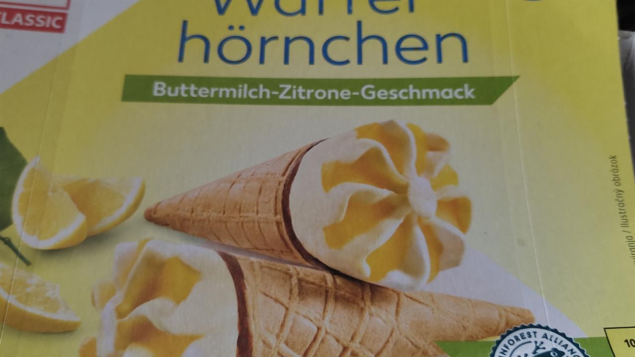 Fotografie - waffel hörnchen buttermilk-zitrone K-Classic