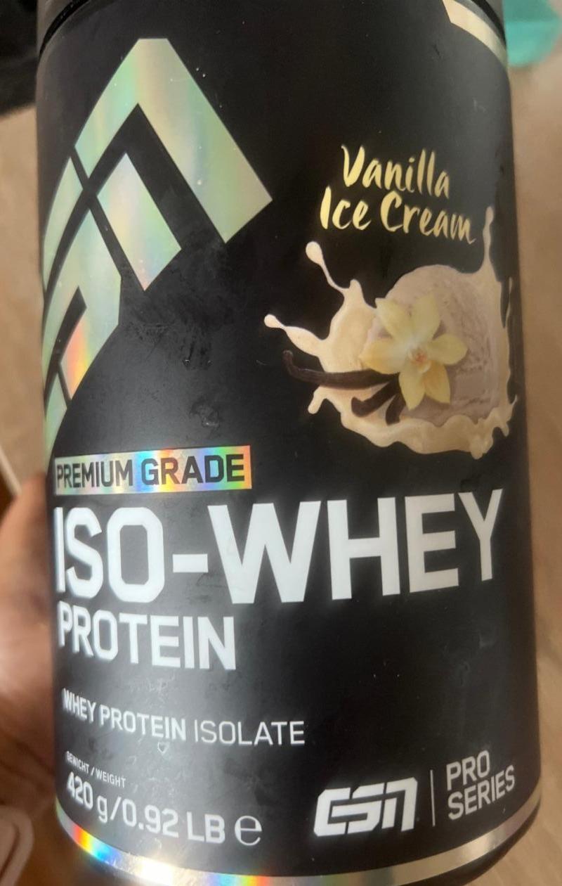 Fotografie - Iso-Whey protein vanilla ice cream