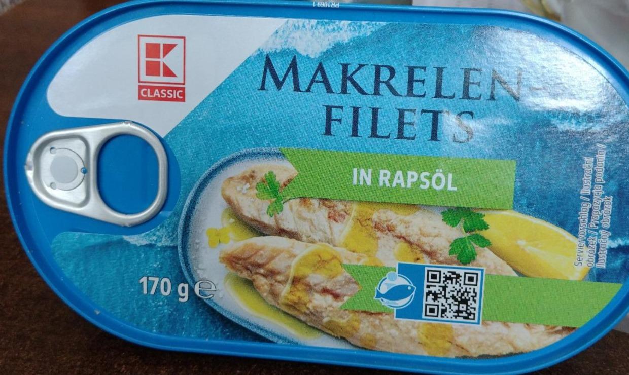 Fotografie - Makrelen Filets in Rapsöl K-Classic
