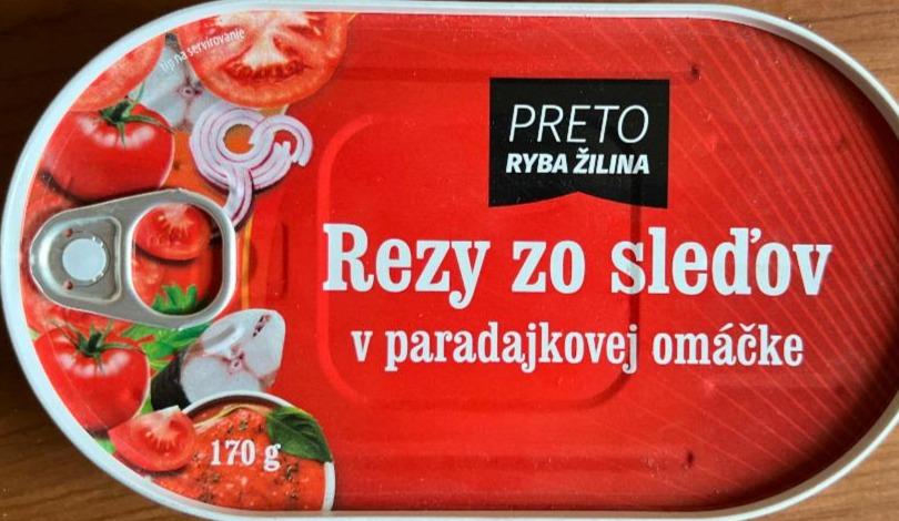 Fotografie - Rezy zo sleďov v paradajkovej omáčke PRETO