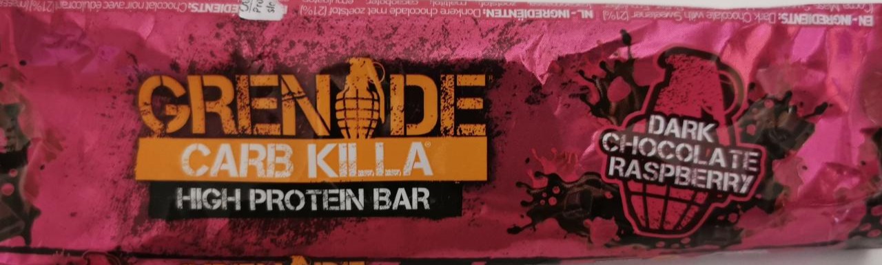 Fotografie - Grenade Carb Killa High Protein Bar Dark Chocolate Raspberry