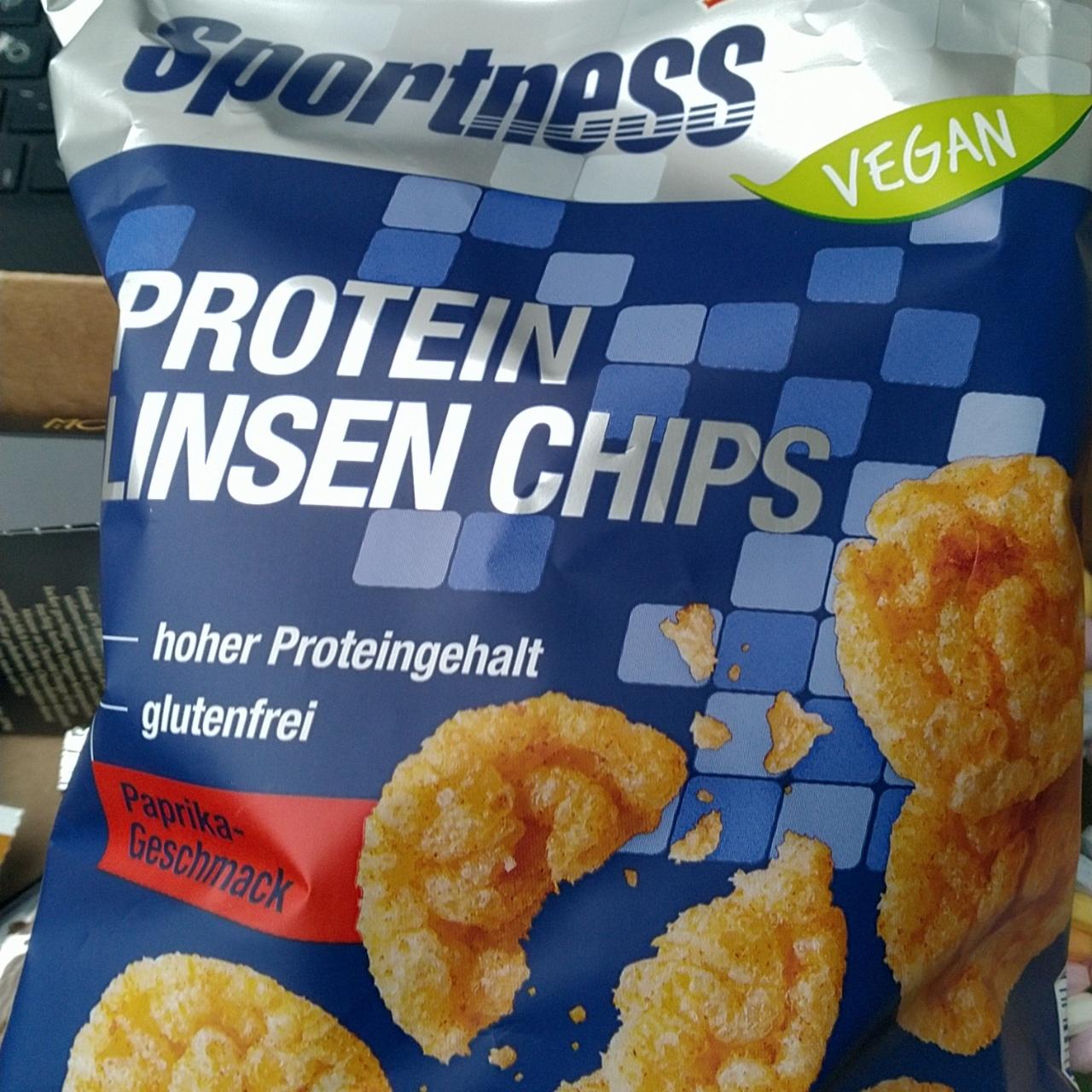 Fotografie - Protein Linsen Chips Paprika-Geschmack Sportness