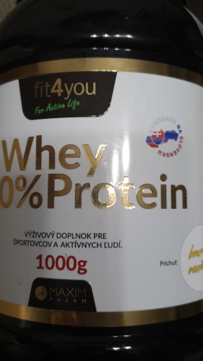 Fotografie - Whey 100% Protein fit4you Vanilka, kokos