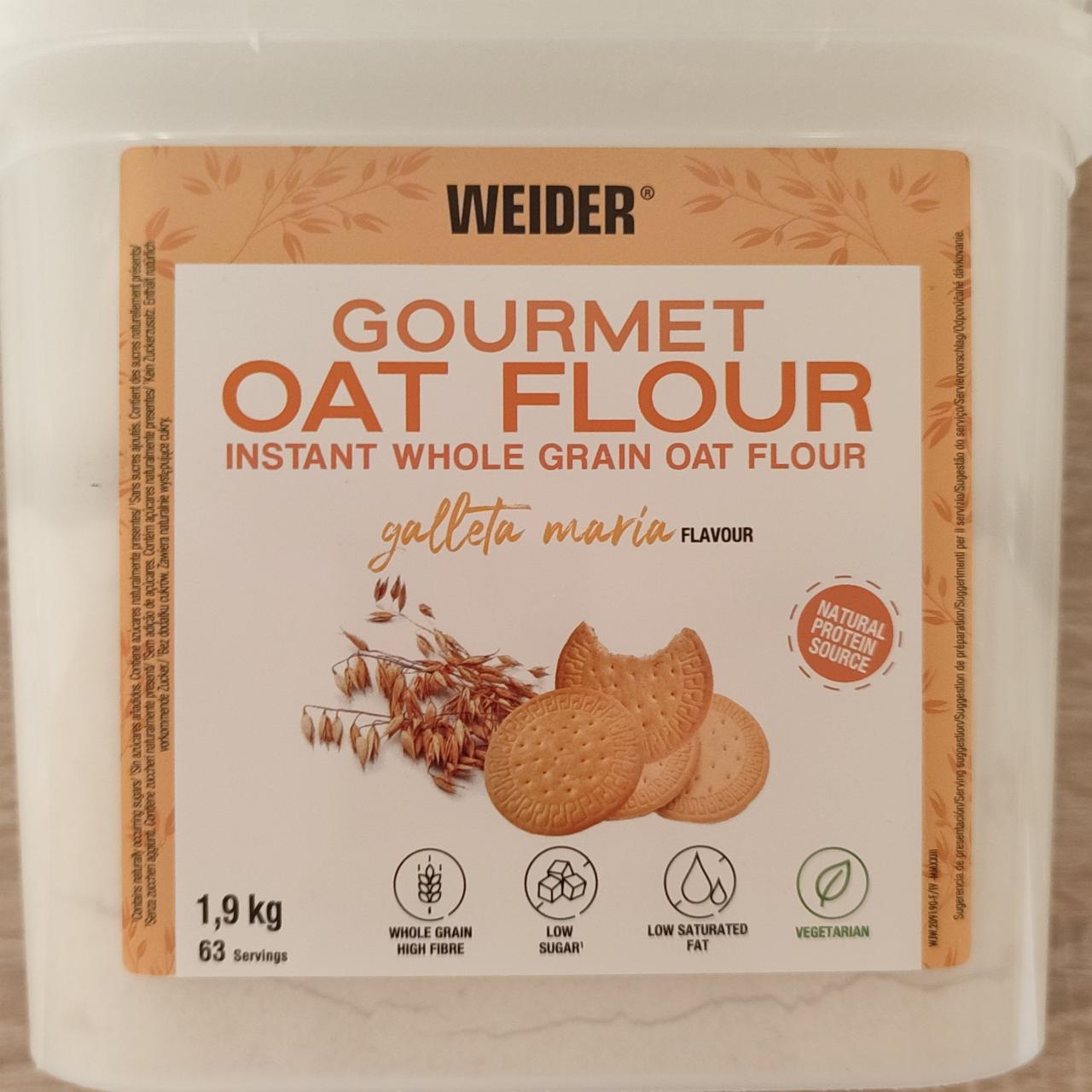 Fotografie - Gourmet Oat Flour Galleta Maria flavour Weider