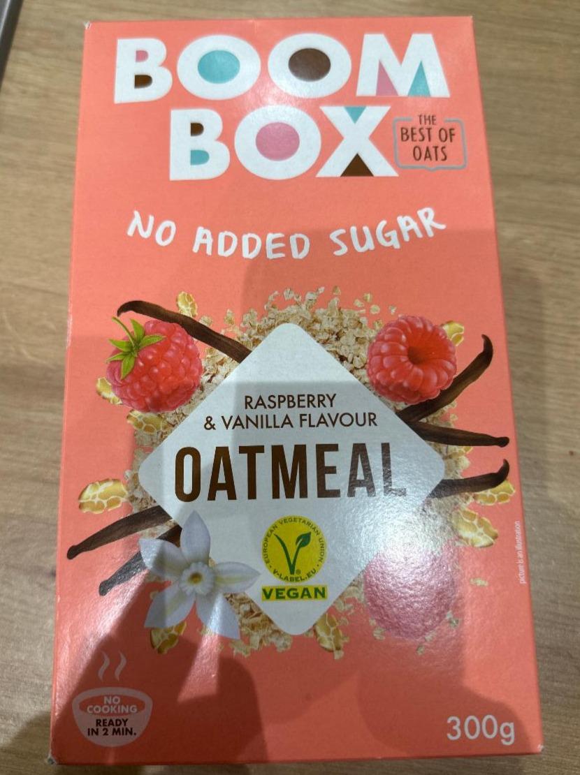 Fotografie - Oatmeal Raspberry & Vanilla flavour Boom Box