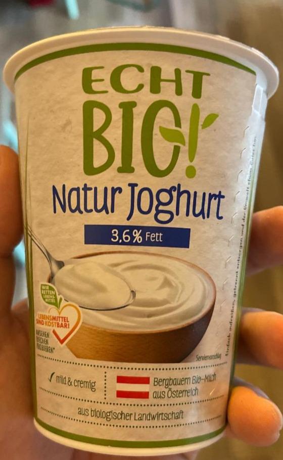 Fotografie - Natur Joghurt 3,6% Fett Echt Bio!