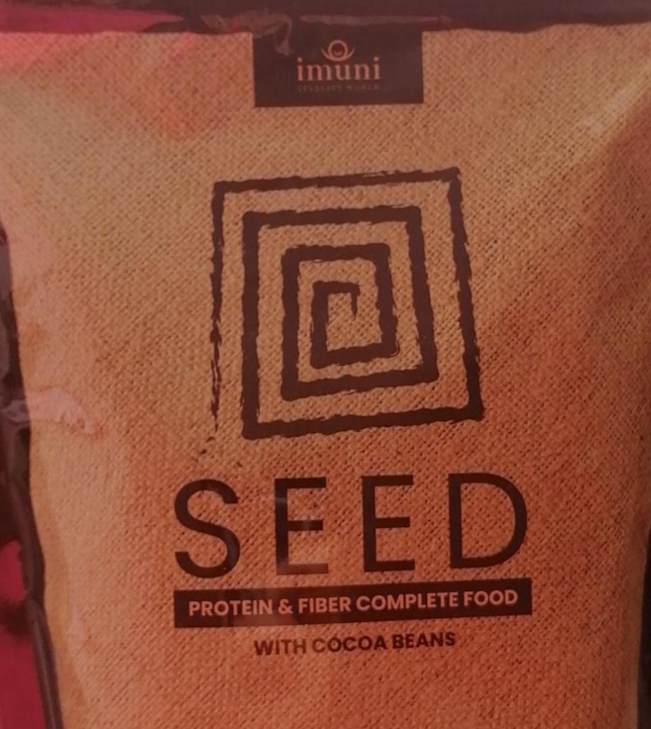 Fotografie - Seed protein & fiber complete food with cocoa beans Imuni