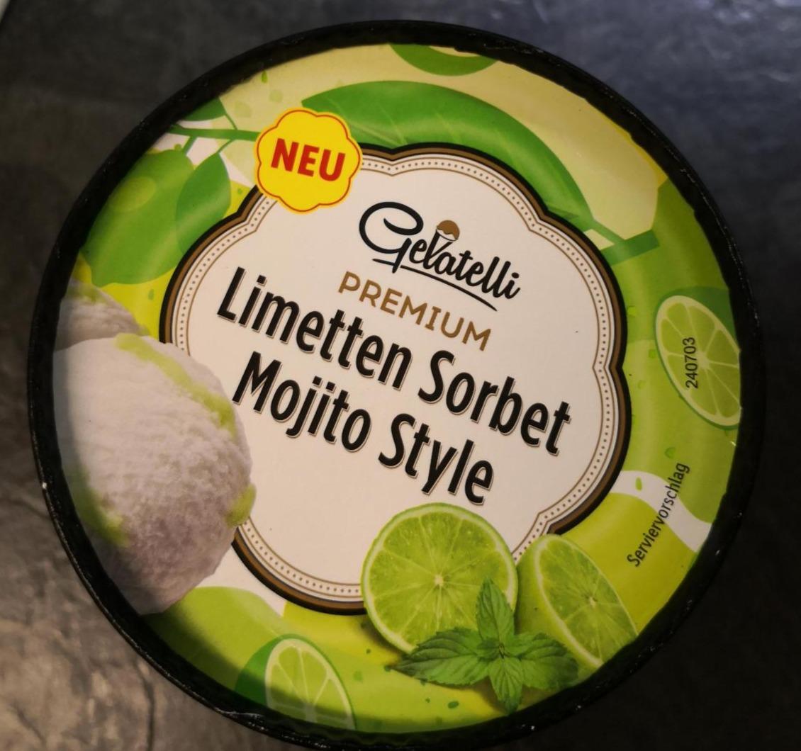 Fotografie - Premium Limetten Sorbet Mojito Style Gelatelli