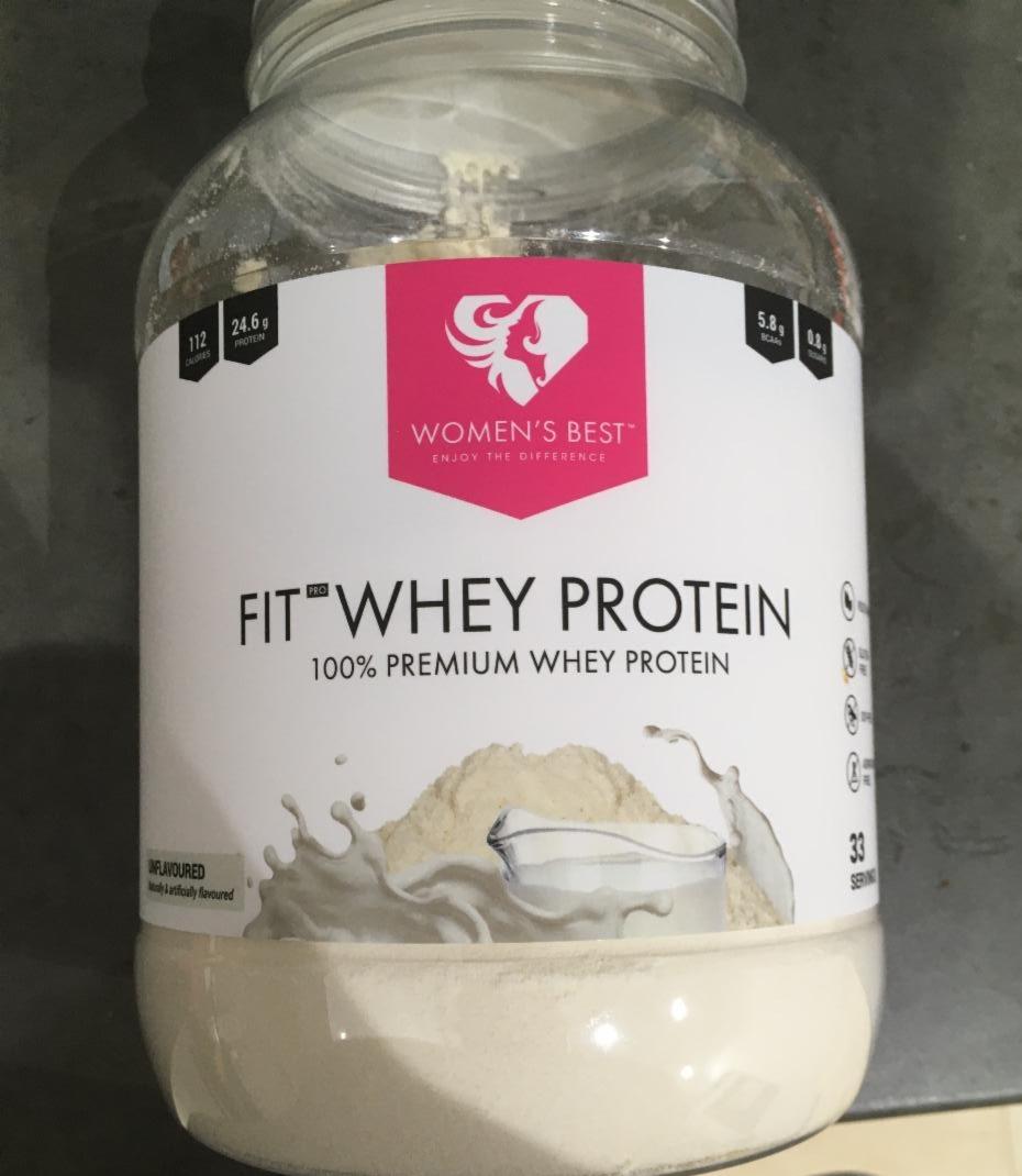 Fotografie - Fit Whey protein Unflavoured Women´s Best