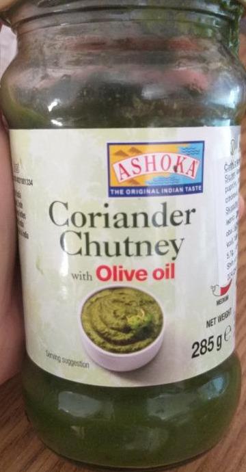 Fotografie - Koriander Chutney with Olive oil Ashoka