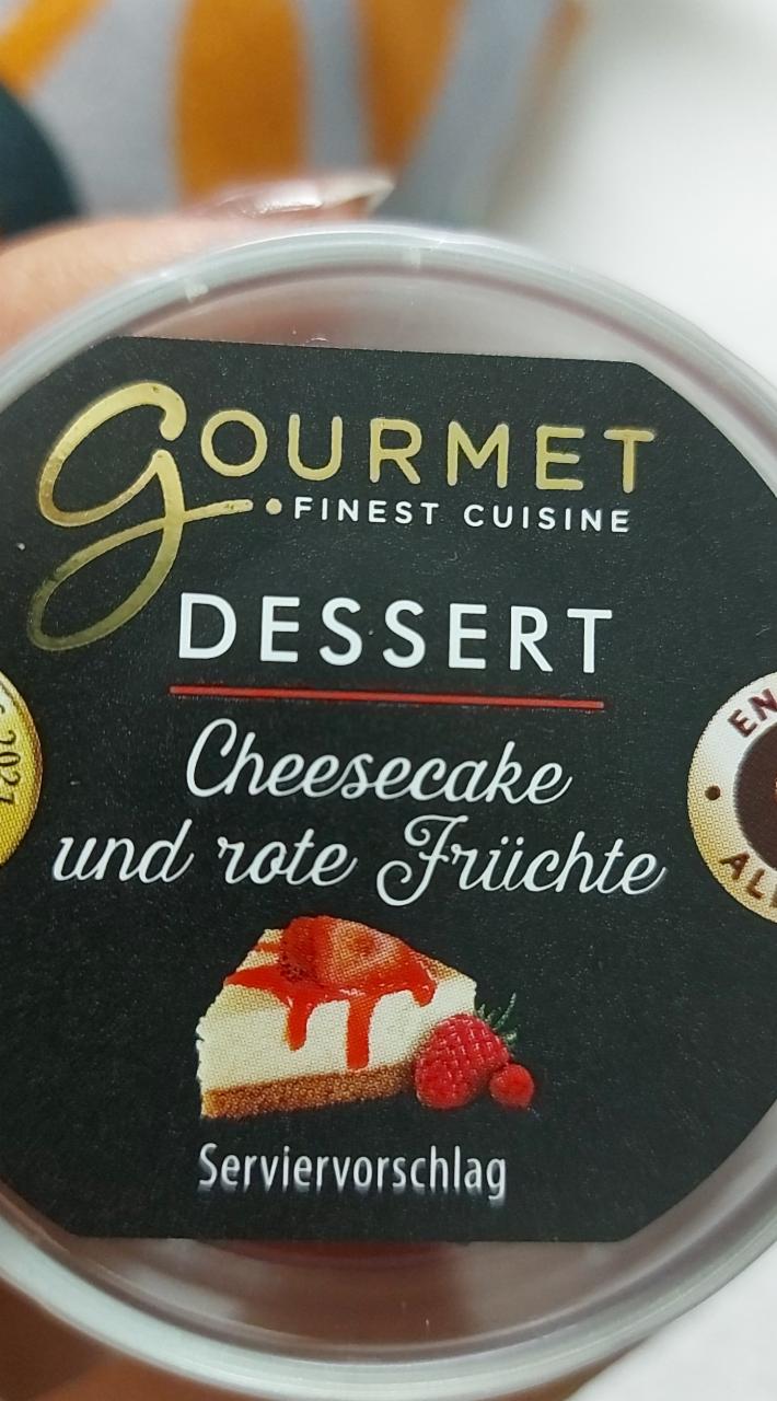 Fotografie - Dessert Cheesecake und rote Früchte Gourmet