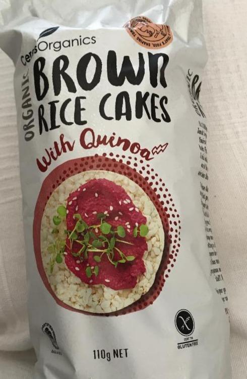 Fotografie - brown rice cakes with quinoa