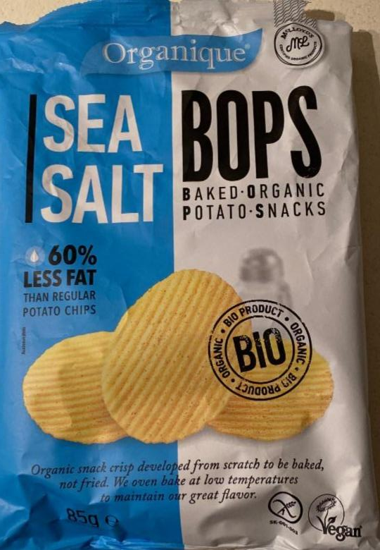 Fotografie - Sea salt chips 60% less fat Organique