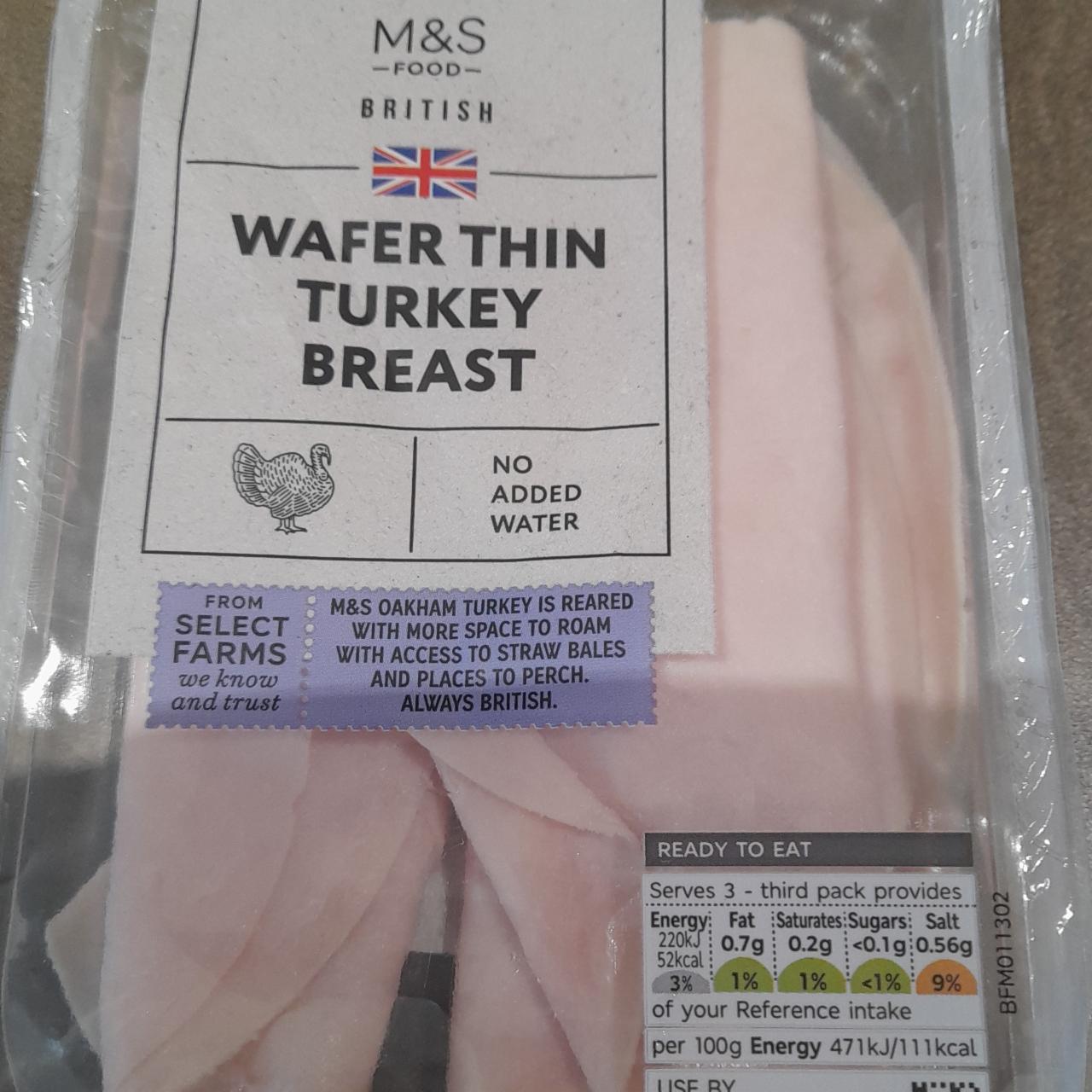 Fotografie - Wafer thin turkey breast M&S Food