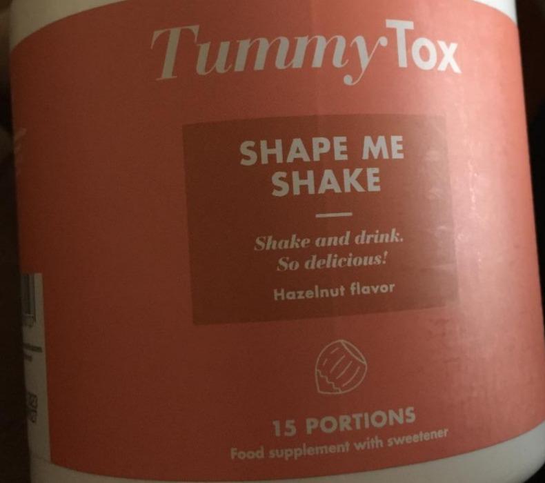 Fotografie - Shape Me Shake Hazelnut Flavor TummyTox