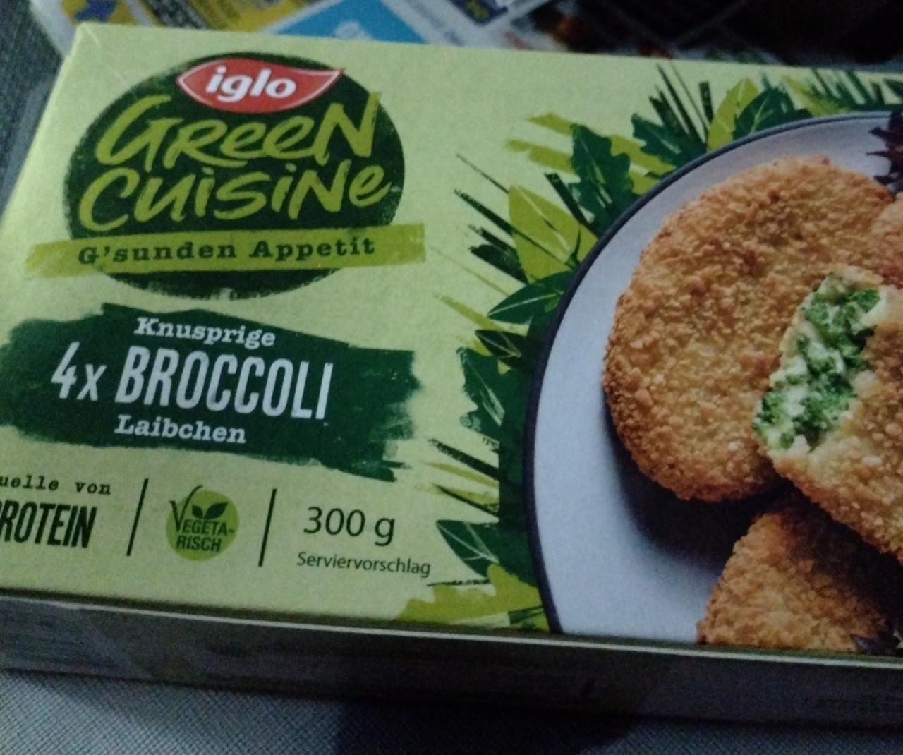 Fotografie - Knusprige 4x Broccoli Laibchen Iglo Green Cuisine